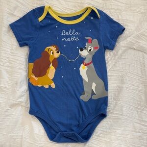 Disney Lady and the Tramp- Blue Yellow Bodysuit